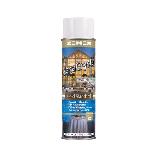 Limpiador de vidrio ZenaCrystal Glass Cleaner - No amoniacal y a prueba de rayones neto 19 oz. 1 lata - 495215-1