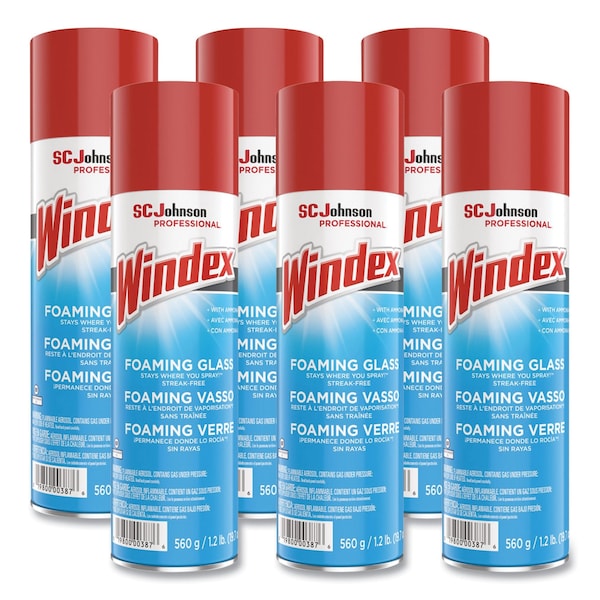 Limpiadores y Detergentes de Espuma Windex, Fresco, Paquete de 6 - 10019800003873