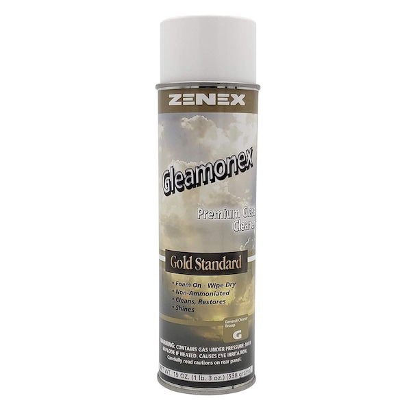 Limpiador de vidrio Zenex Gleamonex neto de 19 oz. 1 lata - 495205-1