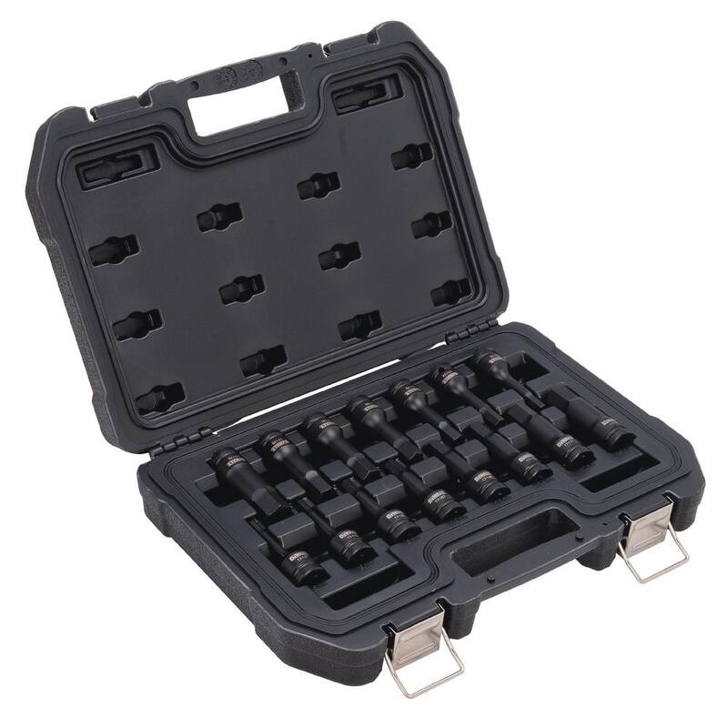 Juego de puntas combinadas de impacto de hexagonal de 1/2 pulgadas DEWALT (15 piezas) - DWMT19233