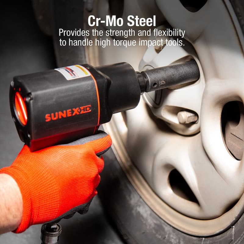 Juego de dados de impacto SAE de 1/2 pulgadas de Sunex Tools (39 piezas) - 2668.