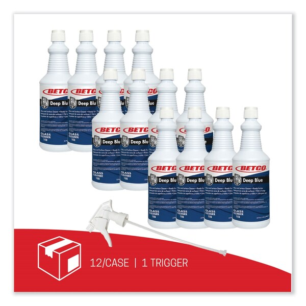 Betco Limpiadores líquidos y detergentes, Amoníaco, 12 PK - 1081200