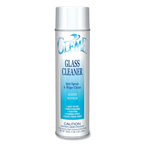 Limpiador de cristales Claire Gleme, aroma fresco, aerosol de 19 oz, paquete de 12 - CL050