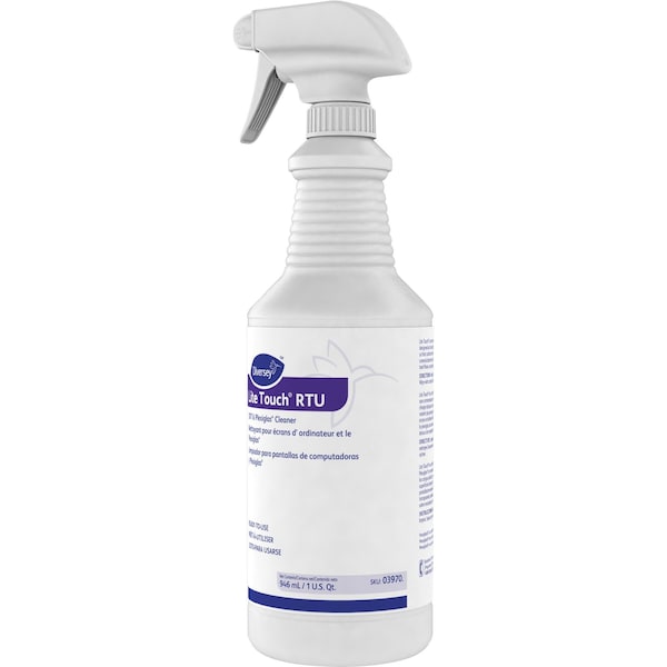 Limpiador de barrera acrílica líquida Diversey, morado, sin aroma, botella de gatillo, paquete de 12 - 03970