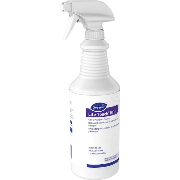 Limpiador de barrera acrílica líquida Diversey, morado, sin aroma, botella de gatillo, paquete de 12 - 03970