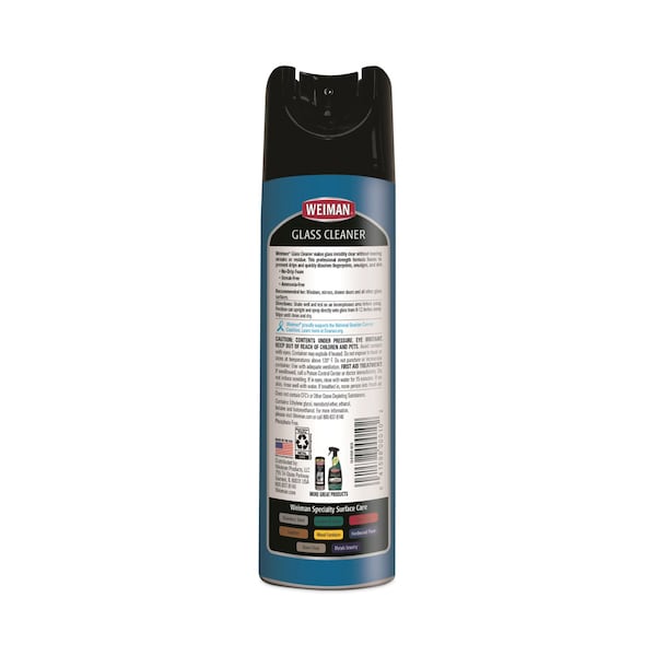 Limpiador de espuma para vidrio Weiman, sin perfume, lata de aerosol, 6 PK - 10CT