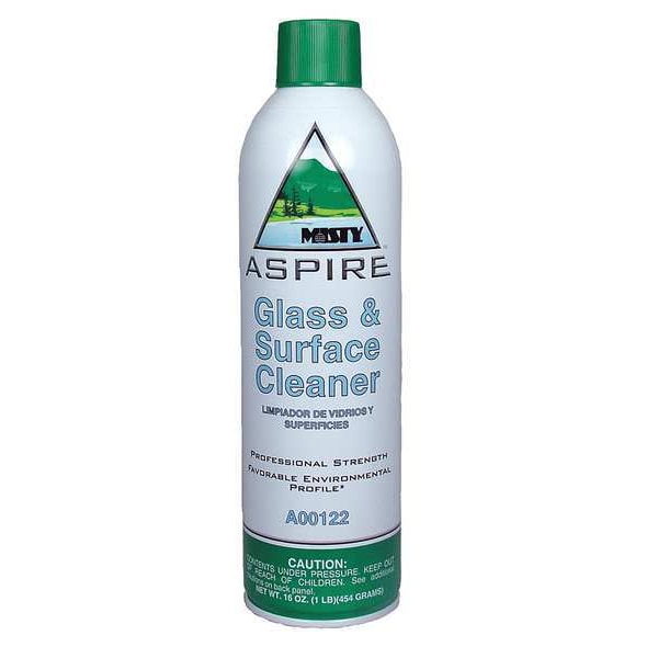 Misty Limpiador de Superficies y Vidrios en Aerosol, Lata de 20 oz, PK12 - 1038044