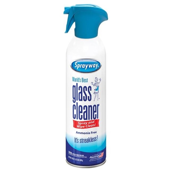 Sprayway 1892496 19 oz Limpiador de vidrio con aroma fresco en aerosol - Paquete de 6 - 1892496