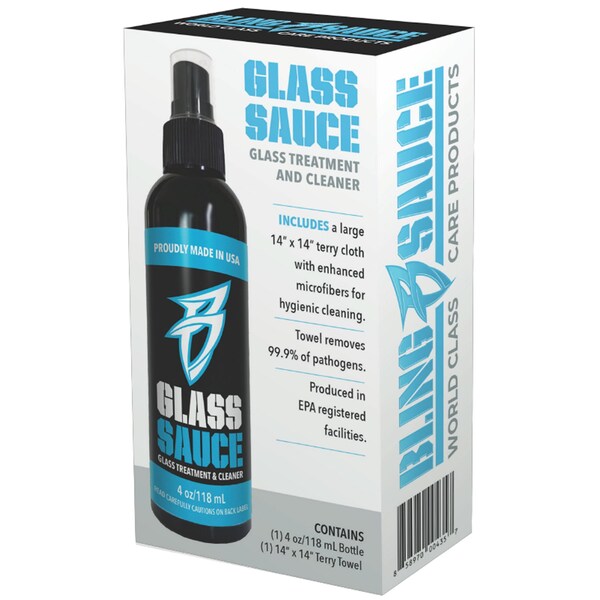 Tratamiento y Limpiador de Cristal Bling Sauce - 4 oz. - BS_GLASS0004_KIT