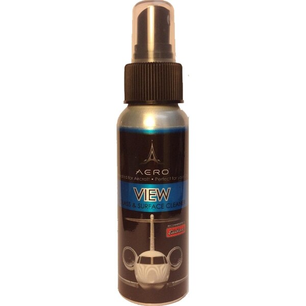 Aero 2.5 Oz. View Limpiador de vidrio interior y exterior - Mini botella de aluminio - 4688