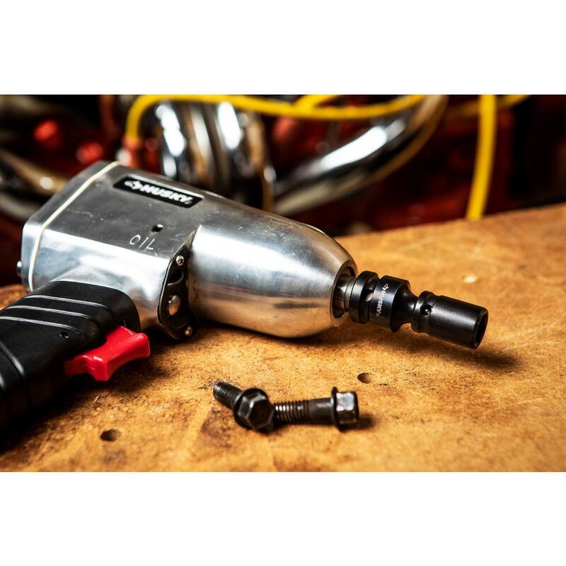 Husky Juego de enchufes de impacto y accesorios de 3/8 pulgadas (40 piezas) - H38IMPSKT40BAS