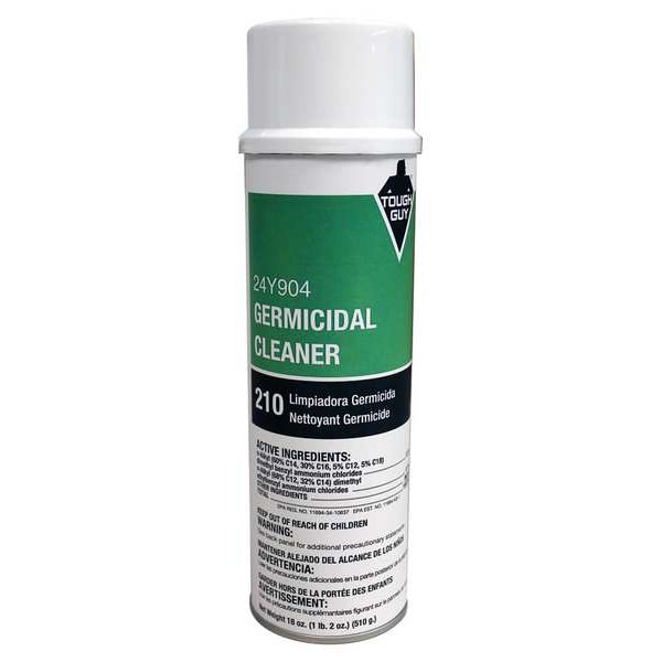 Limpiador de espuma para vidrio Tough Guy, 20 oz., Transparente, Limón, Lata de aerosol - 24Y904