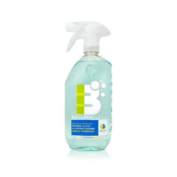 Limpiador de superficies y cristales de Menta Herbal Boulder Clean - NEW-GLASS-28-6CS
