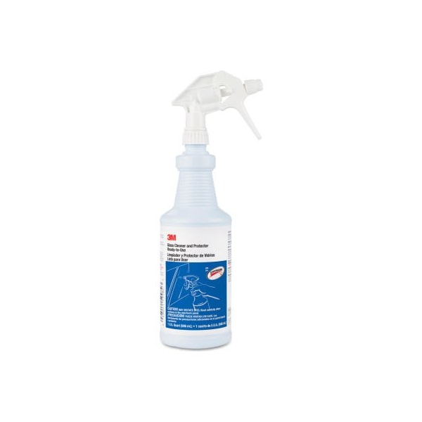 Limpiador de vidrio listo para usar con Scotchgard de 3M, aroma a manzana, botella de 32 oz, paquete de 12 - 85788CT