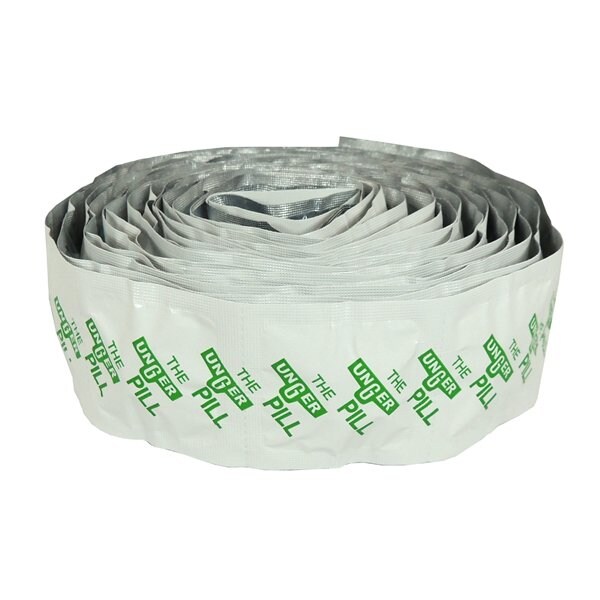 Limpiador de vidrio en forma de pastilla Unger, 10 tiras de 10 pastillas por estuche, paquete de 10 - PL100-CASE
