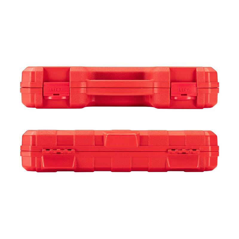 Juego de zócalos de impacto TEKTON de 1/2 pulgadas, puntas profundas de 6 y 12 puntos para tuercas de eje con estuche, 14 piezas (27-39 mm) - SID92341