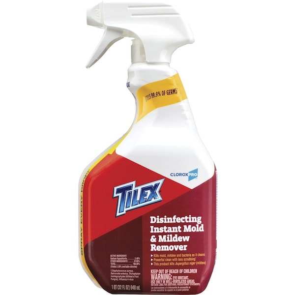 Clorox Spray 32 fl oz (1 cuarto) Tilex Desinfectante Instantáneo para Moho y Moho, 12 PK - CLO35600CT