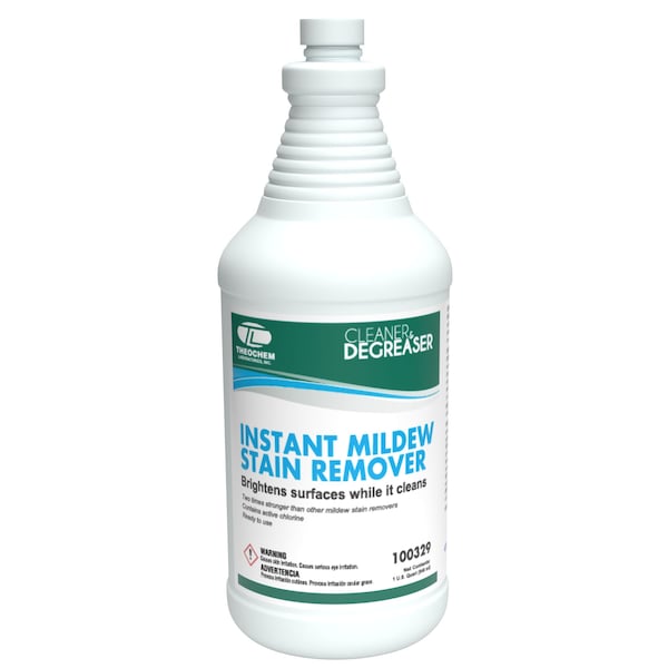 Theochem Removedor de Moho y Moho líquido de 1 qt, Botella, 12 PK - 100329-99990-1Q