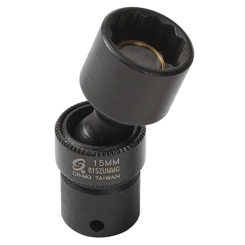 Herramientas SUNEX 1/4 in. Drive Juego de dados de impacto métricos universales con imán (11 piezas) - 1825