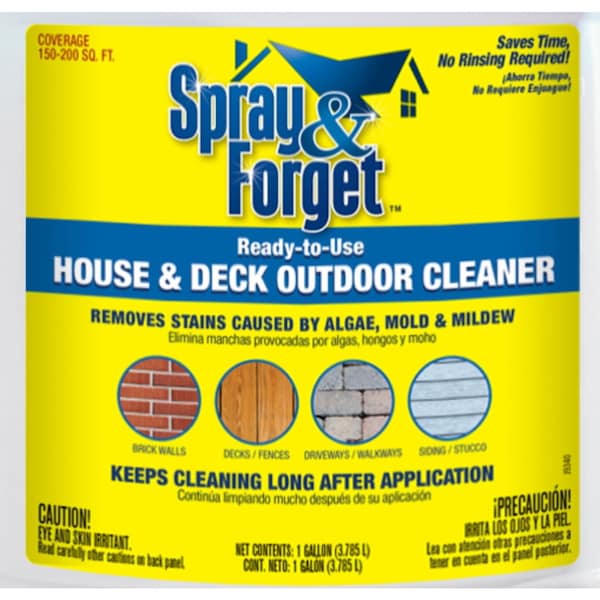 Limpiador líquido para casa y deck Spray & Forget 1 galón