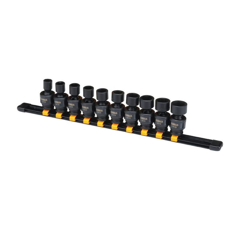 Juego de 10 piezas de dados de impacto métricos DEWALT de 3/8 pulgadas - DWMT19226