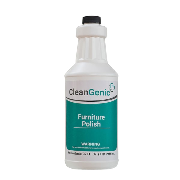 Pulimento para muebles Cleangenic CleanGenic, botella de 32 oz, paquete de 12 - CG-75-QT