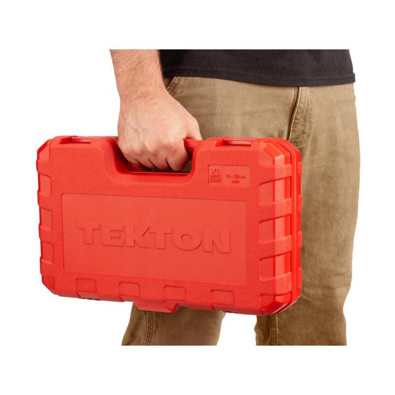 Set de 23 piezas de casquillos de impacto de 6 puntos de 1/2 pulgadas TEKTON, profundos (10 mm - 32mm) - SID92330