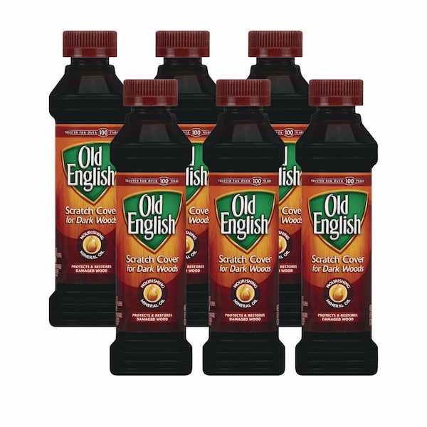 Cubierta para repasar muebles Old English®, para maderas oscuras, botella de 8 oz, paquete de 6 - 62338-75144