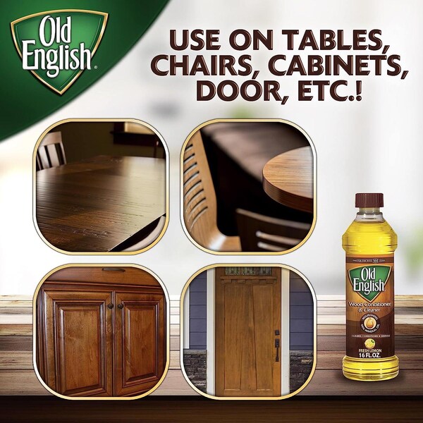 Old English Limpiador de muebles con aroma a limón 16 oz líquido - 6233875143