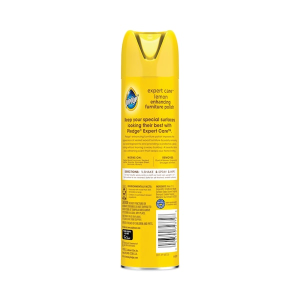 Pledge Limpiador de Muebles en Aerosol, Limón, 9.7 oz - 697832EA