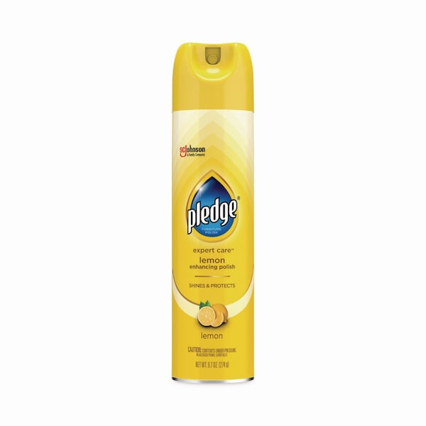 Pulidor de Muebles Pledge, Limón, Aerosol de 9.7 oz, Paquete de 6 - 100-46500738095