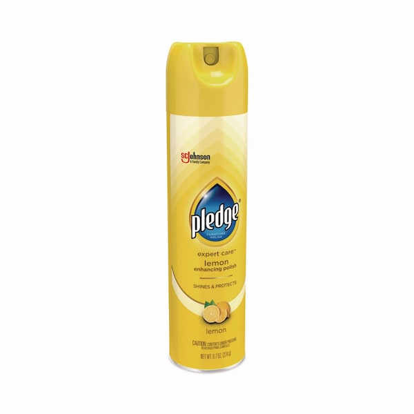 Pulidor de Muebles Pledge, Limón, Aerosol de 9.7 oz, Paquete de 6 - 100-46500738095