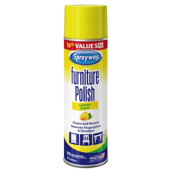 Sprayway Aerosol de 16 oz con aroma a limón para muebles - SW012R