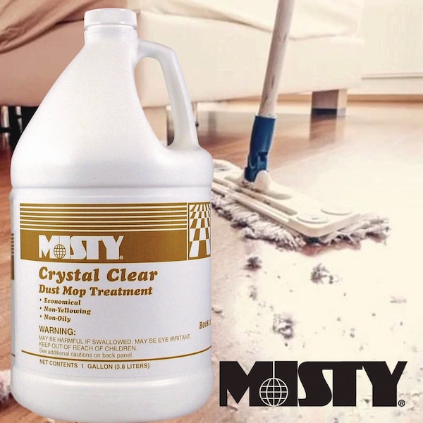 Tratamiento para trapeador de polvo Crystal Clear, aroma ligeramente afrutado, botella de 1 galón - 1003411
