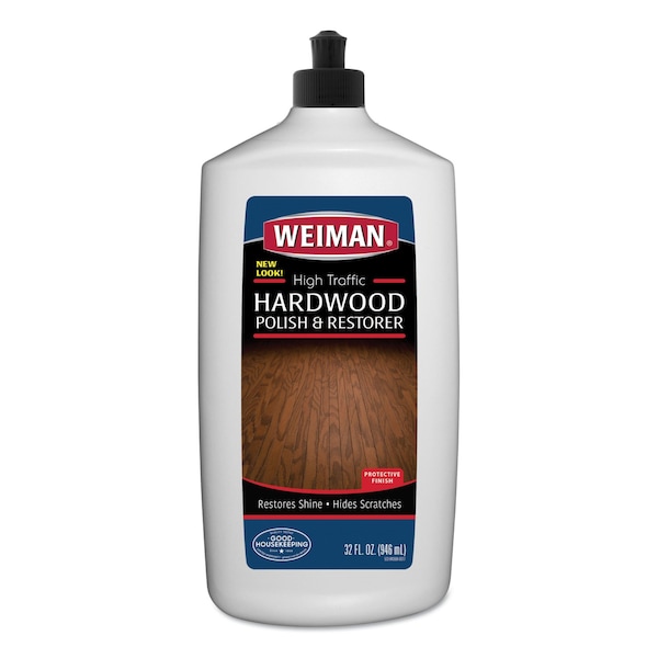 Pulidor y Restaurador de Alto Tráfico para Pisos de Madera Weiman, Botella exprimible de 32 oz - 523EA