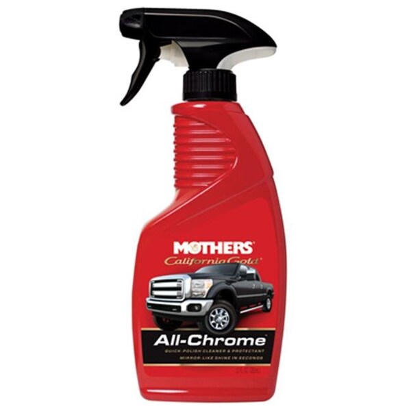 Mothers Polish 05222 12 oz. Limpiador rápido y pulidor para cromo; California Gold - 203472