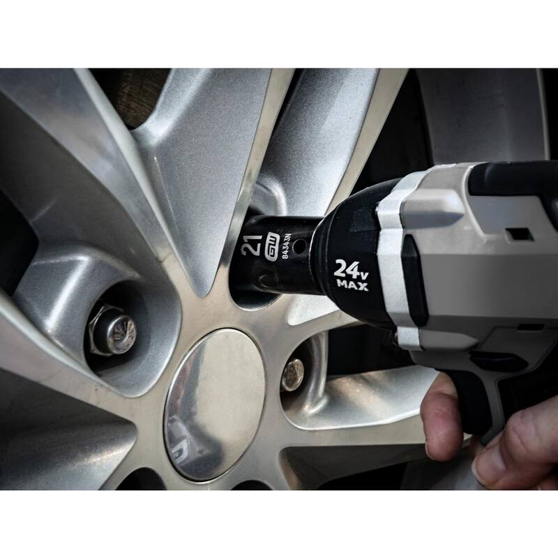 Juego de 49 piezas de dados de impacto estándar y profundo de 6 puntos SAE y métrico de 3/8 pulgadas de GEARWRENCH con estuche - 86533