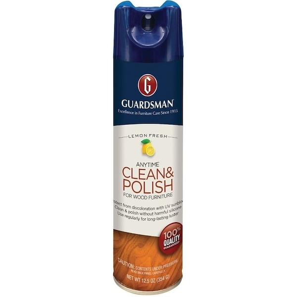Pulidor de Muebles de Madera Guardsman, 12.5 oz, Aerosol, Fresco de Limón - 460300