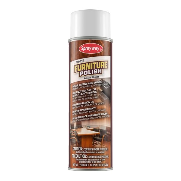 Pulimento para muebles en aerosol Sprayway, 20oz, paquete de 12 - SW811