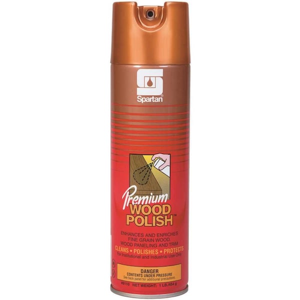 Espray de limón y pulidor premium para madera de 16 oz de Spartan Chemical - 611000