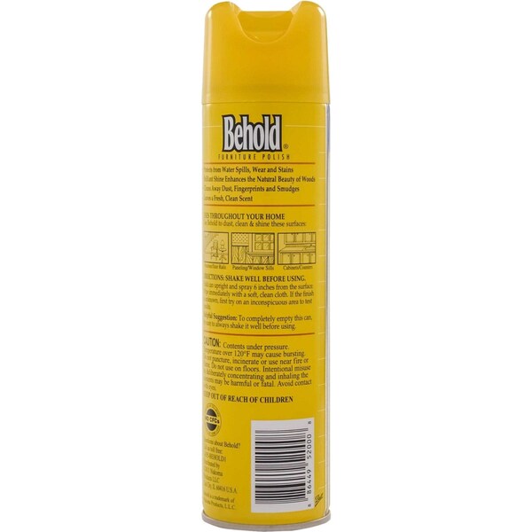 Diversey Behold, Pulidor para Superficies Delanteras, Limón, Aero, 12.5oz, Paquete de 6 - CB520009