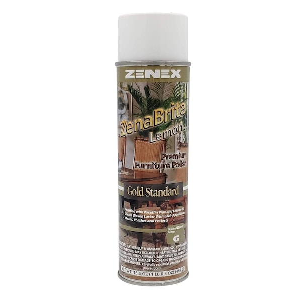 Lustrador de muebles de limón Zenex ZenaBrite, 16.5 oz, 1 lata - 494725-1