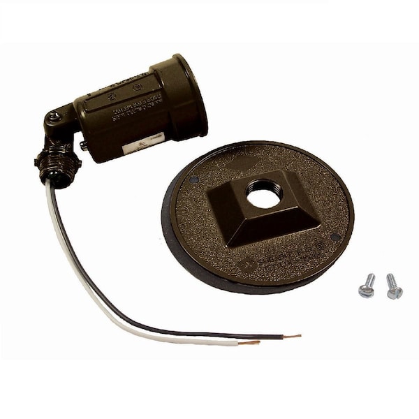 Bell Outdoor Round Weatherproof Combo Cover, 4.125" W x 4.125" H, Color: Bronze - 5624-2