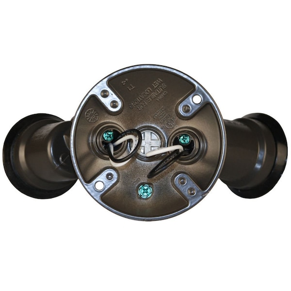 Bell Outdoor Round Weatherproof Combo Cover, 8" W x 4.125" H, Color: Bronze - 5625-2
