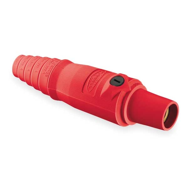 Conector Hubbell Wiring Device-Kellems, Doble Set, Hembra Rojo, 300AC/DC - HBL300FR