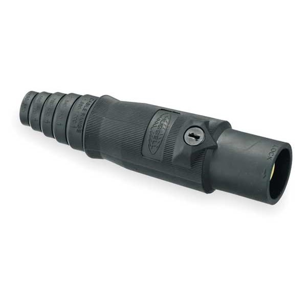 Conector de doble tornillo de ajuste, negro, macho - HBL400MBK