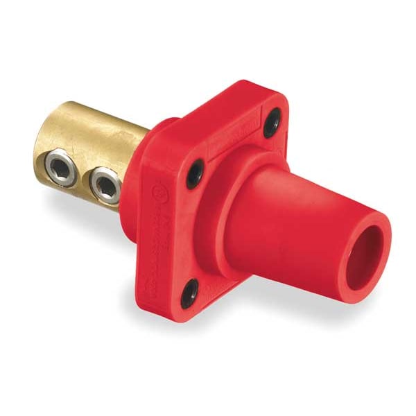 Hubbell Wiring Device-Kellems Receptacle, Female, Red, Double Set, Taper - HBLFRR