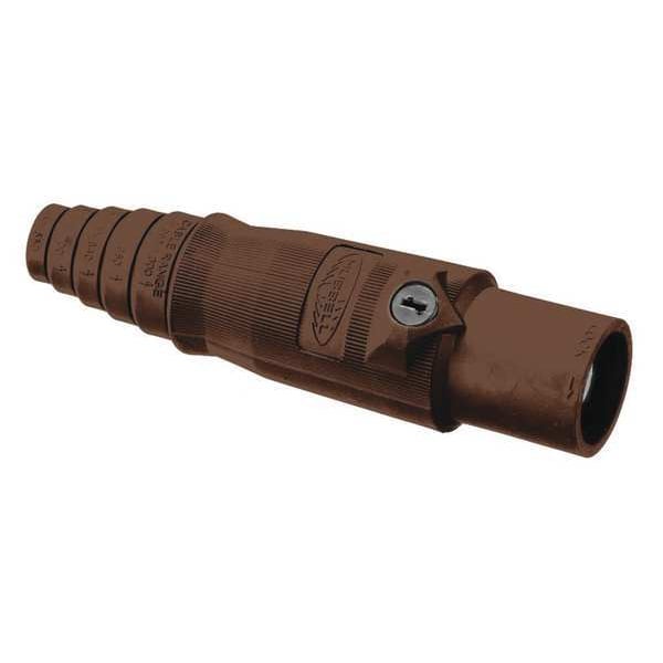 Conector Hubbell Wiring Device-Kellems, 3R, 4X, 12, Macho, Marrón, 2/0 a 4/0 - HBL400MBN