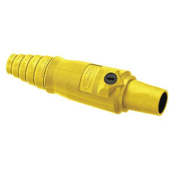 Hubbell Wiring Device-Kellems Connector, 3R, 4X, 12, Female, Yellow, 2/0 to 4/0 - HBL400FY