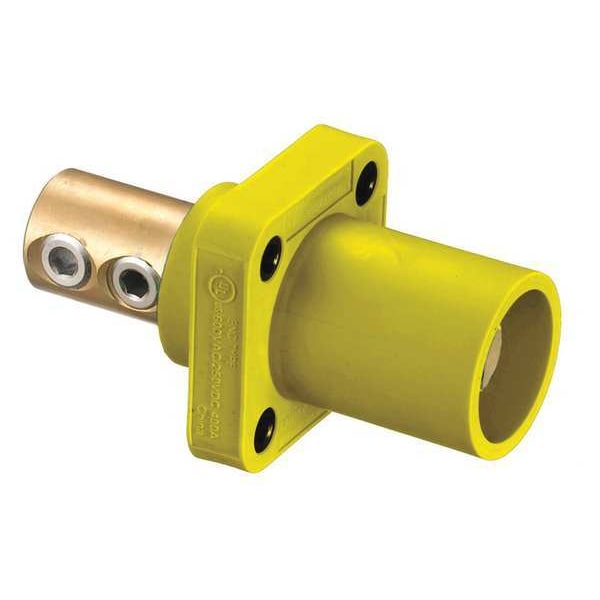 Receptáculo macho Hubbell Wiring Device-Kellems, Amarillo, 4 a 4/0, Doble juego - HBLMRY